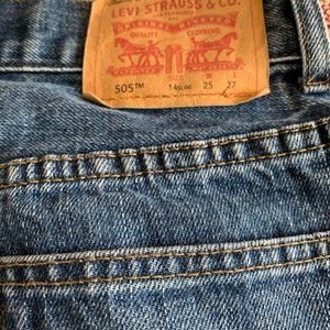boys 505 levis jeans 14s 25x27 red tag